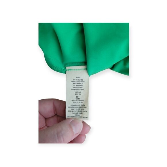 Anthropologie Green Puff Sleeve Cocktail Dress by Mare Mare - Picture 9 of 12